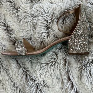 Betsy Johnson rhinestone sandals